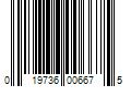 Barcode Image for UPC code 019736006675