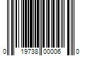 Barcode Image for UPC code 019738000060