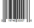 Barcode Image for UPC code 019746000076