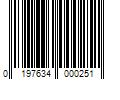 Barcode Image for UPC code 0197634000251