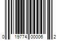 Barcode Image for UPC code 019774000062