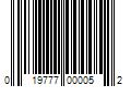 Barcode Image for UPC code 019777000052