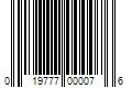 Barcode Image for UPC code 019777000076