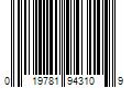 Barcode Image for UPC code 019781943109