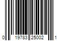 Barcode Image for UPC code 019783250021