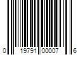 Barcode Image for UPC code 019791000076