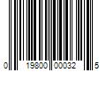 Barcode Image for UPC code 019800000325