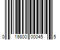 Barcode Image for UPC code 019800000455