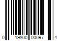 Barcode Image for UPC code 019800000974