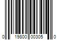 Barcode Image for UPC code 019800003050