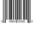 Barcode Image for UPC code 019800003920