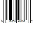 Barcode Image for UPC code 019800401092