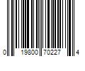 Barcode Image for UPC code 019800702274