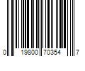 Barcode Image for UPC code 019800703547