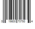 Barcode Image for UPC code 019800707934