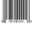 Barcode Image for UPC code 019810000018