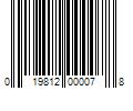 Barcode Image for UPC code 019812000078