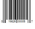 Barcode Image for UPC code 019826000057