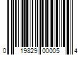 Barcode Image for UPC code 019829000054