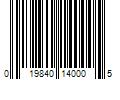 Barcode Image for UPC code 019840140005