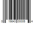 Barcode Image for UPC code 019843000054