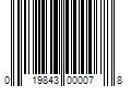 Barcode Image for UPC code 019843000078