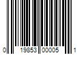 Barcode Image for UPC code 019853000051