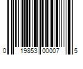 Barcode Image for UPC code 019853000075