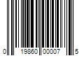 Barcode Image for UPC code 019860000075