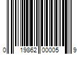 Barcode Image for UPC code 019862000059