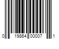 Barcode Image for UPC code 019864000071