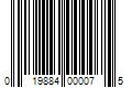 Barcode Image for UPC code 019884000075