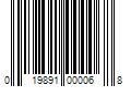 Barcode Image for UPC code 019891000068