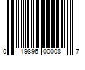 Barcode Image for UPC code 019896000087