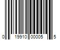 Barcode Image for UPC code 019910000055