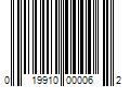 Barcode Image for UPC code 019910000062