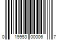 Barcode Image for UPC code 019953000067