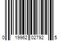 Barcode Image for UPC code 019962027925