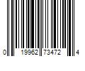 Barcode Image for UPC code 019962734724