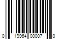 Barcode Image for UPC code 019964000070