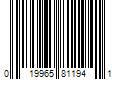 Barcode Image for UPC code 019965811941