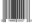 Barcode Image for UPC code 019966000078