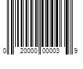 Barcode Image for UPC code 020000000039