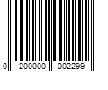 Barcode Image for UPC code 0200000002299