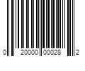 Barcode Image for UPC code 020000000282