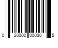 Barcode Image for UPC code 020000000305