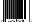 Barcode Image for UPC code 020000000398