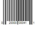 Barcode Image for UPC code 020000000411