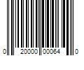 Barcode Image for UPC code 020000000640