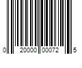 Barcode Image for UPC code 020000000725